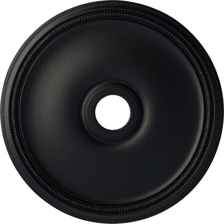 Ekena Millwork Theia Ceiling Medallion (Fits Canopies up to 6 3/4"), 24"OD x 3 5/8"ID x 1 3/4"P, Steel Gray CM24THSGS